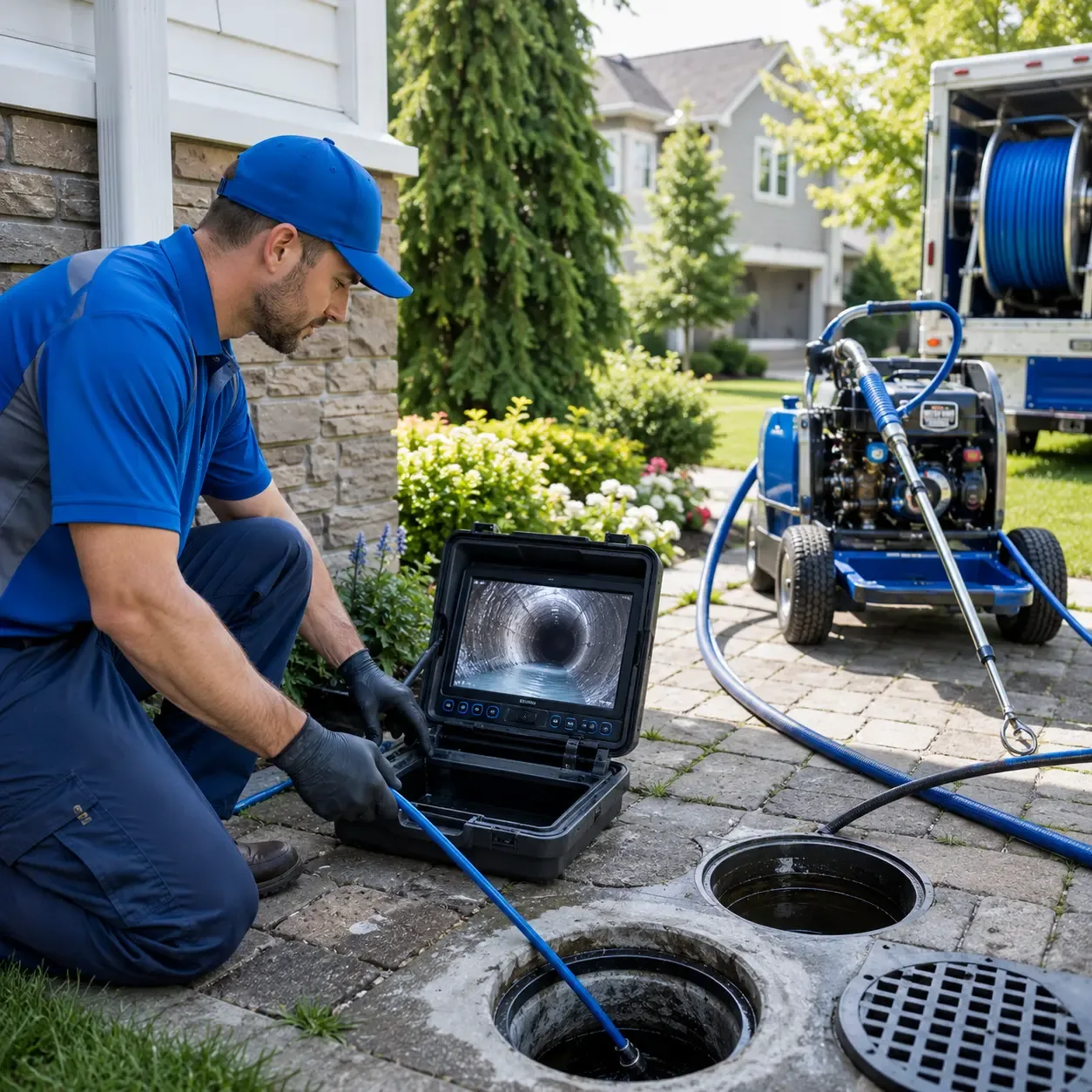 Outdoor drain cleaning professionals serving Peconic, NY